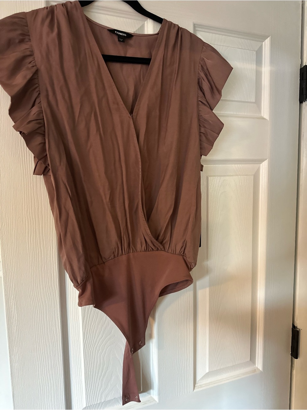 Express Women's Ruffle Sleeve Bodysuit